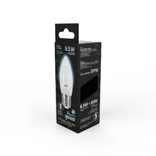 Светодиодная лампа Gauss Свеча 6,5W 550Lm 4100K E27 103102207 3