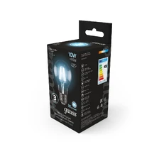 Светодиодная филаментная лампа Gauss A60 10W 970Lm 4100K E27 102802210 3
