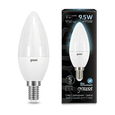 Светодиодная лампа Gauss Свеча 9,5W 950Lm 4100K E14 103101210 1
