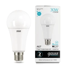 Светодиодная лампа Gauss A67 30W 2360Lm 4100K E27 73229 1