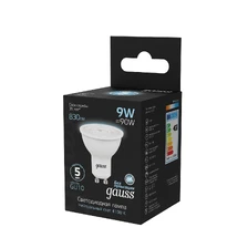 Светодиодная лампа Gauss Софит 9W 830Lm 4100K GU10 101506209 3