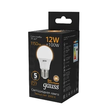 Светодиодная лампа Gauss A60 12W 1150Lm 3000K E27 102502112 3