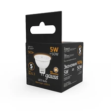 Светодиодная лампа Gauss Софит 5W 500Lm 3000K GU5.3 101505105 4