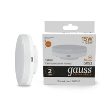 Светодиодная лампа Gauss ELEMENTARY 15W 1020Lm 3000K GX53 83815 1