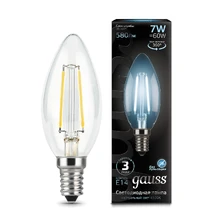 Светодиодная лампа Gauss Свеча 7W 580Lm 4100K E14 103801207 1