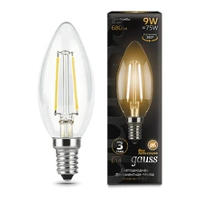 Светодиодная лампа Gauss Свеча 9W 680Lm 2700K E14 103801109 1