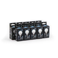 Светодиодная лампа Gauss Шар 6,5W 550Lm 4100K E14 105101207 5