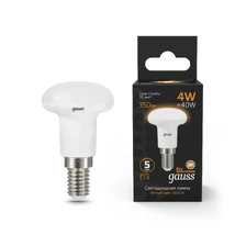 Светодиодная лампа Gauss Рефлекторная 4W 350Lm 3000K E14 106001104 1