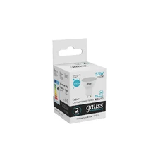 Светодиодная лампа Gauss Софит 5,5W 450Lm 4100K GU10 13626 3
