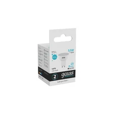 Светодиодная лампа Gauss Софит 5,5W 450Lm 4100K GU10 13626 4