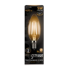 Светодиодная лампа Gauss Свеча 5W 420Lm 2700K E14 103801105 3