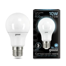 Светодиодная лампа Gauss A60 10W 920Lm 4100K E27 102502210 1