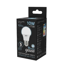 Светодиодная лампа Gauss A60 10W 920Lm 4100K E27 102502210 3