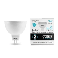 Светодиодная лампа Gauss Софит 9W 660Lm 4100K GU5.3 13529 1
