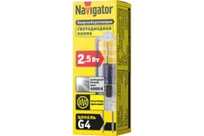 Светодиодная лампа Navigator 2,5W 190Lm 4000K G4 80246 2
