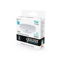 Светодиодная лампа Gauss ELEMENTARY 9W 680Lm 4100K GX53 83829 3