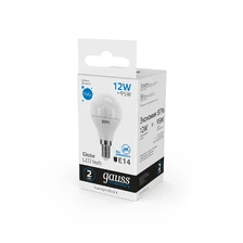 Светодиодная лампа Gauss Шар 12W 950Lm 6500K E14 53132 4