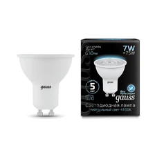 Светодиодная лампа Gauss Софит 7W 630Lm 4100K GU10 101506207 1